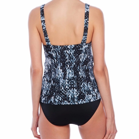 Magicsuit by Miraclesuit‎ Grey Patterned Tankini Top - Picture 2 of 8